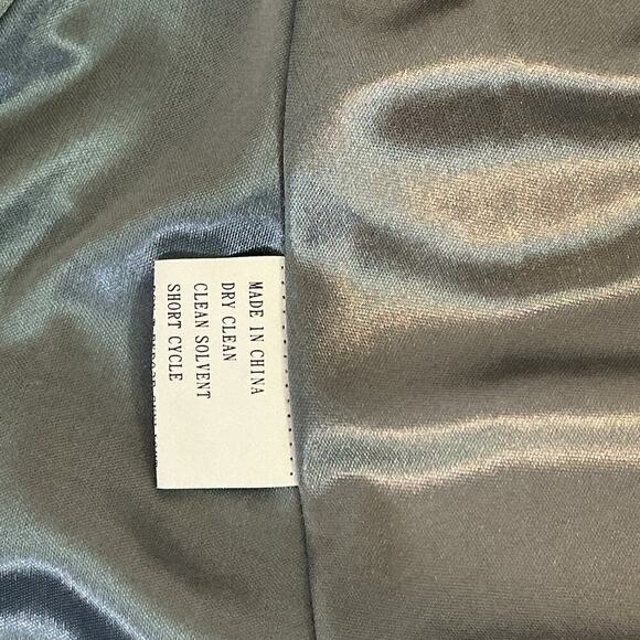 REVELRY French Blue Dawson Crepe Long Sleeveless Formal Bridesmaid Gown Dress 0 - Picture 11 of 12